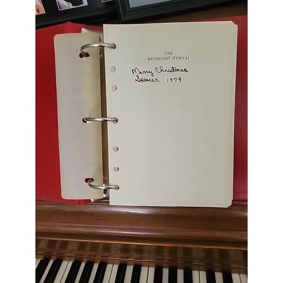 THE BOOK OF HYMNS United Methodist Church Organist Edition 1966 D Ring Binder - Picture 4 of 5